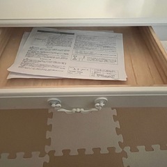 【高見え♡ ホワイトシャビー センターテーブル（幅90cm）】 定価約15,000円／取説付き／ゆる姫系インテリアに◎の画像