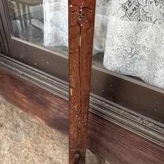 アンティーク　木製の花台の画像