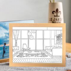 フォトフレーム 照明塗装ミニスペースホームデコレーション、寝室、光と影を体験　転売OK　倒産品　まとめ売り　ネット商材　アマゾン引き上げ商品　メルカリ　副業の画像