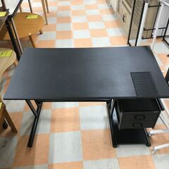 ＼家具＊家電のお店／【ｼﾞｬﾝｸﾞﾙｼﾞｬﾝｸﾞﾙ石川金沢店】ワークデスク ブラック   W(幅)110×D(奥行き)60×H(高さ)69.5cmの画像