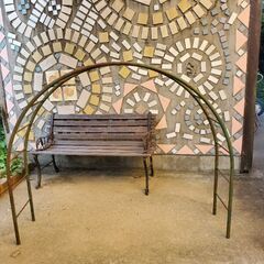 短期出品。アイアンアーチ　。ガーデニング　飾り棚に。の画像