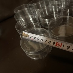 ⑤丸ケース 20個　プラスチック　直径8センチの画像