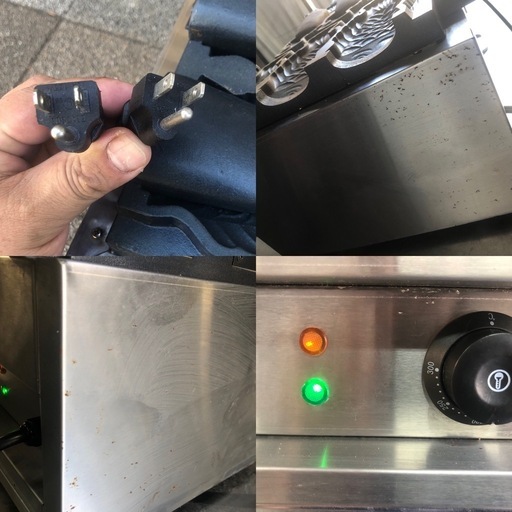 業務用　アイスコーン製造機　たい焼き型　100V×2
