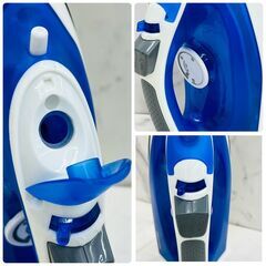 【REGASTOCK川崎店】【動作確認済み】IRIS OHYAMA アイリスオーヤマ スチームアイロン SIR-01-A 2022年製 ブルーの画像