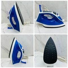 【REGASTOCK川崎店】【動作確認済み】IRIS OHYAMA アイリスオーヤマ スチームアイロン SIR-01-A 2022年製 ブルーの画像