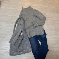 ラメラメシルバーバッグの画像