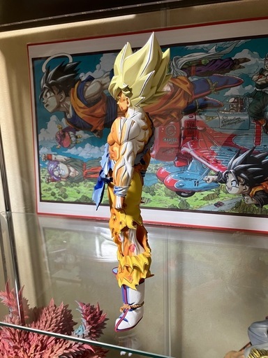 ドラゴンボール　フィギュア 伝説の超サイヤ人 孫悟空 リペイント フィギュア 2D 二次元彩色