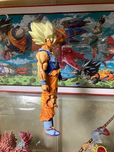 ドラゴンボール　フィギュア 伝説の超サイヤ人 孫悟空 リペイント フィギュア 2D 二次元彩色