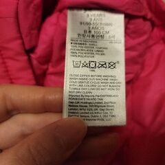 baby GAP ピンク ダウン ジャケット 3歳用 100cm アウター 上着 女の子 キッズ 子供服の画像