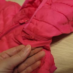 baby GAP ピンク ダウン ジャケット 3歳用 100cm アウター 上着 女の子 キッズ 子供服の画像