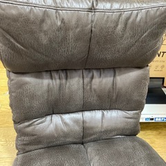 🎵美品🎵NITORI 1Pリクライニングソファ&オットマン ニトリ ブラウン 快適 No.2691 NHの画像