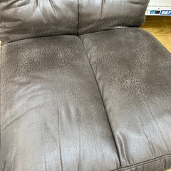 🎵美品🎵NITORI 1Pリクライニングソファ&オットマン ニトリ ブラウン 快適 No.2691 NHの画像