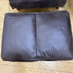 🎵美品🎵NITORI 1Pリクライニングソファ&オットマン ニトリ ブラウン 快適 No.2691 NHの画像