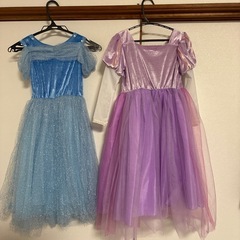 アナ雪　青
と紫ドレス2着の画像