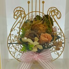 プリザーブドフラワー　楽器モチーフの画像