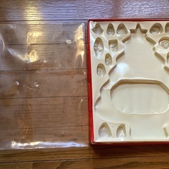 レトロな木製クリスマスツリーカントリー系　スノーマン　トナカイ　サンタクロース他の画像