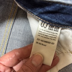 ユニクロジーパンウエスト63.5 センチの画像