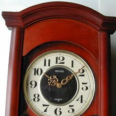 柱時計　昭和レトロ　ジャンク品の画像