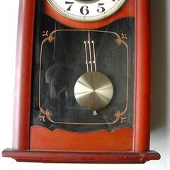 柱時計　昭和レトロ　ジャンク品の画像