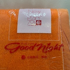 【未使用】 寝具 毛布 西川 140×200 昭和レトロ デッドストック【1115-52】の画像