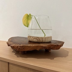 木台　インテリア　花台　中古品　骨董　木　の画像