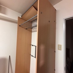 衣類収納、カーテンもつけられますの画像