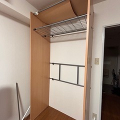 衣類収納、カーテンもつけられますの画像