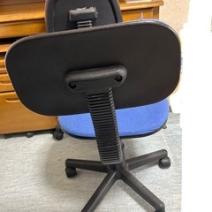 学習机用　椅子（青）の画像