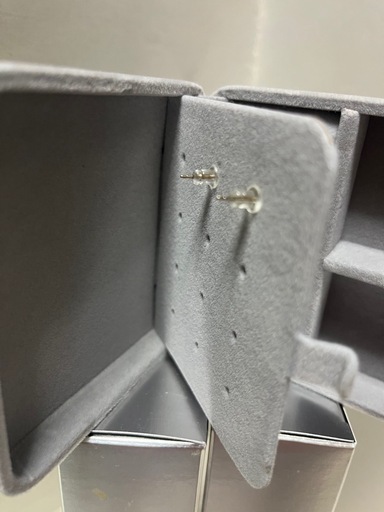 ターコイズとゴールドのシャンデリア風ピアス