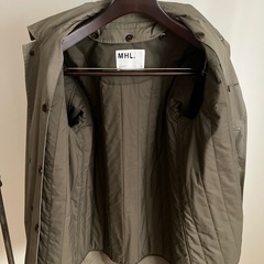 マーガレットハウエル MHL, ステンカラーコート S オリーブグリーンの画像