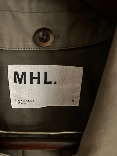 マーガレットハウエル MHL, ステンカラーコート S オリーブグリーン