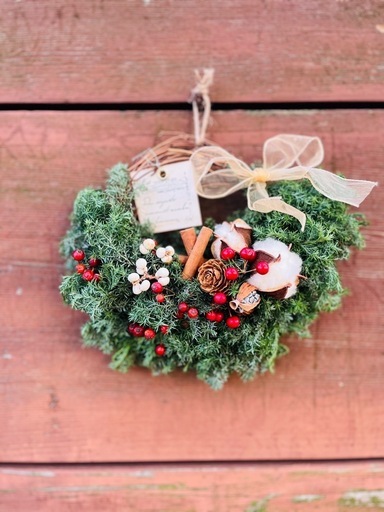 販売可　クリスマスリース　クリスマス　リース　生花　ドライフラワー　お正月　しめ縄