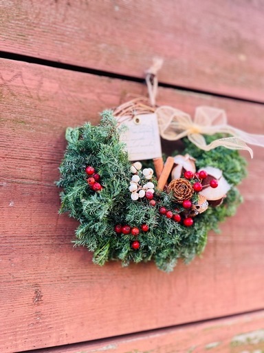 販売可　クリスマスリース　クリスマス　リース　生花　ドライフラワー　お正月　しめ縄