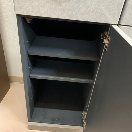 美原店 綾野製作所 人工大理石カウンター キッチンボード　キッチン収納