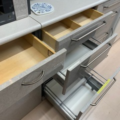 美原店 綾野製作所 人工大理石カウンター キッチンボード　キッチン収納の画像