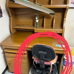 学習机用　椅子（ピンク）の画像