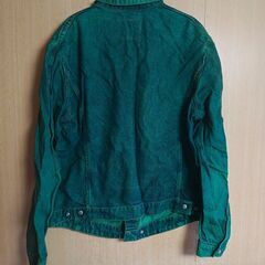 メンズジャケット緑（新品）の画像