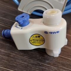 １０メートル ホース 洗濯機用分岐栓付きの画像