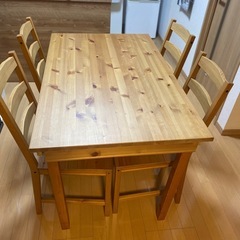 【決まりました。】 IKEA ダイニングテーブルセットの画像
