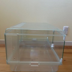 小動物ケージ ハムスター モルモット 両開き クリア透明の画像