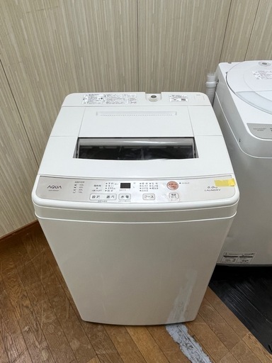 #49 激安洗濯機!! AQUA 2019年 6.0kg AQW-S60G(W) 全自動電気洗濯機