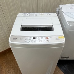 #49 激安洗濯機!! AQUA 2019年 6.0kg AQW-S60G(W) 全自動電気洗濯機の画像