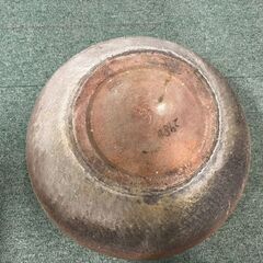 陶器製 水瓶 植木鉢 金魚鉢 大型 ① 直径43cm×高さ25cm の画像