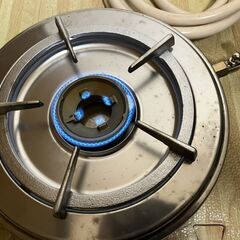 未使用 多田金属 大阪ガス 1口 ガスコンロ 10-021A 都市ガス用 ガスホース付の画像