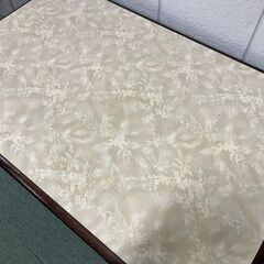 木製 ダイニングテーブル 4人用 昭和レトロ 幅123cm×奥行77cm×高さ71cm の画像