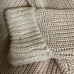 ANAP ピンク ニットセーター 大胆背中みせデザインの画像