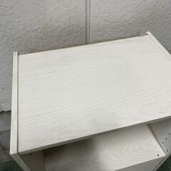 木製 3段 カラーボックス 本棚 飾り棚 収納棚 扉付 ホワイト 幅42cm×奥行30cm×高さ88cm の画像