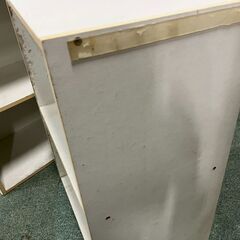 木製 2段 カラーボックス 2個セット 本棚 飾り棚 収納棚 ホワイト 幅42cm×奥行29cm×高さ60cmの画像