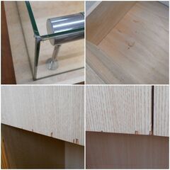 ♪カウンターテーブル レジ台 ガラスショーケース付 照明付 店舗カウンター♪の画像