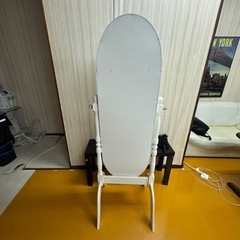 全身ミラー　アクセサリー収納付きの画像